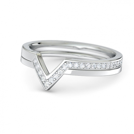 Bespoke Wedding Ring for Erin Stewart Diamond Band in Platinum 950 AU